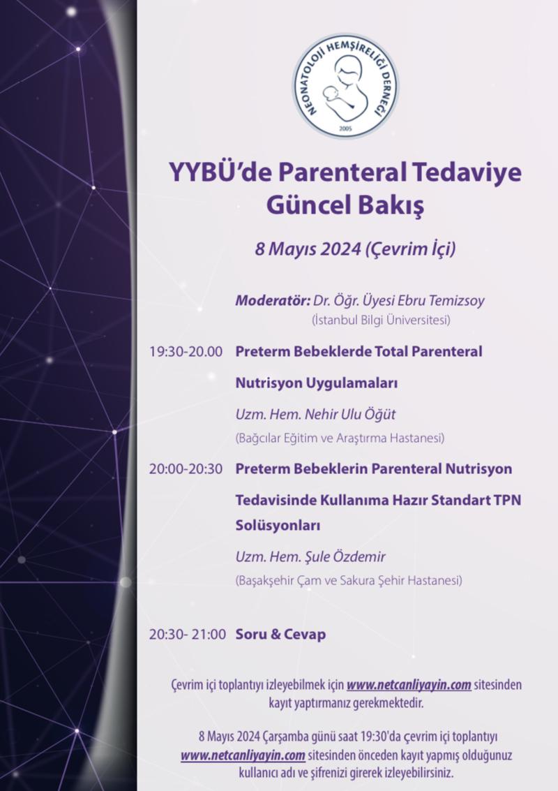 YYBÜ'de Parenteral Tedaviye Güncel Bakış