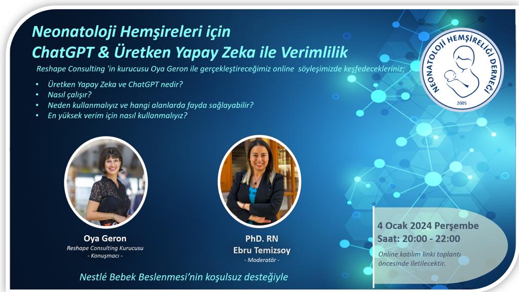Yenidoğan Hemşireleri İçin ChatGPT & Üretken Yapay Zeka İle Verimlilik